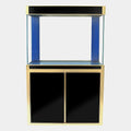 Aqua Dream 100 Gallon Tempered Glass Aquarium Black and Gold