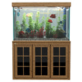 Aqua Dream 145 Gallon Tempered Glass Aquarium Darkwood