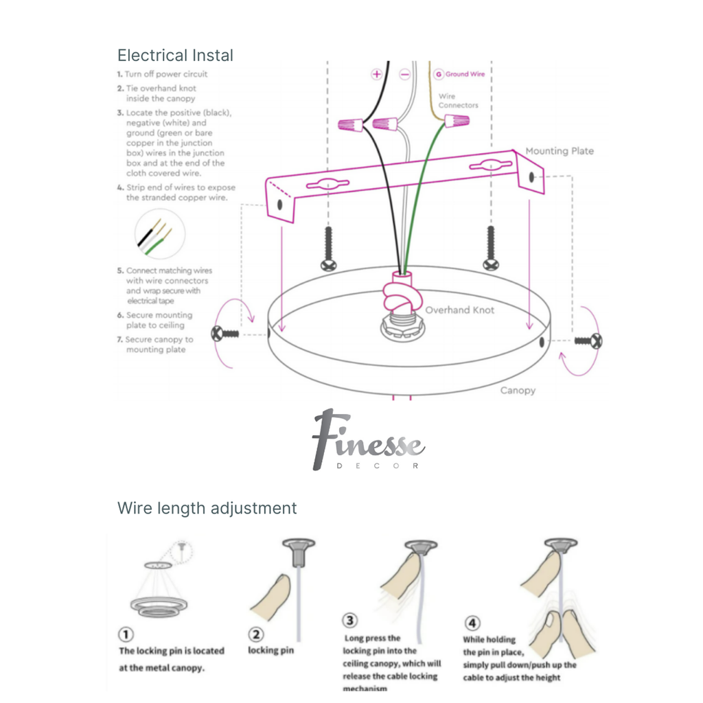 Finesse Decor Moscow LED Chandelier // Chrome