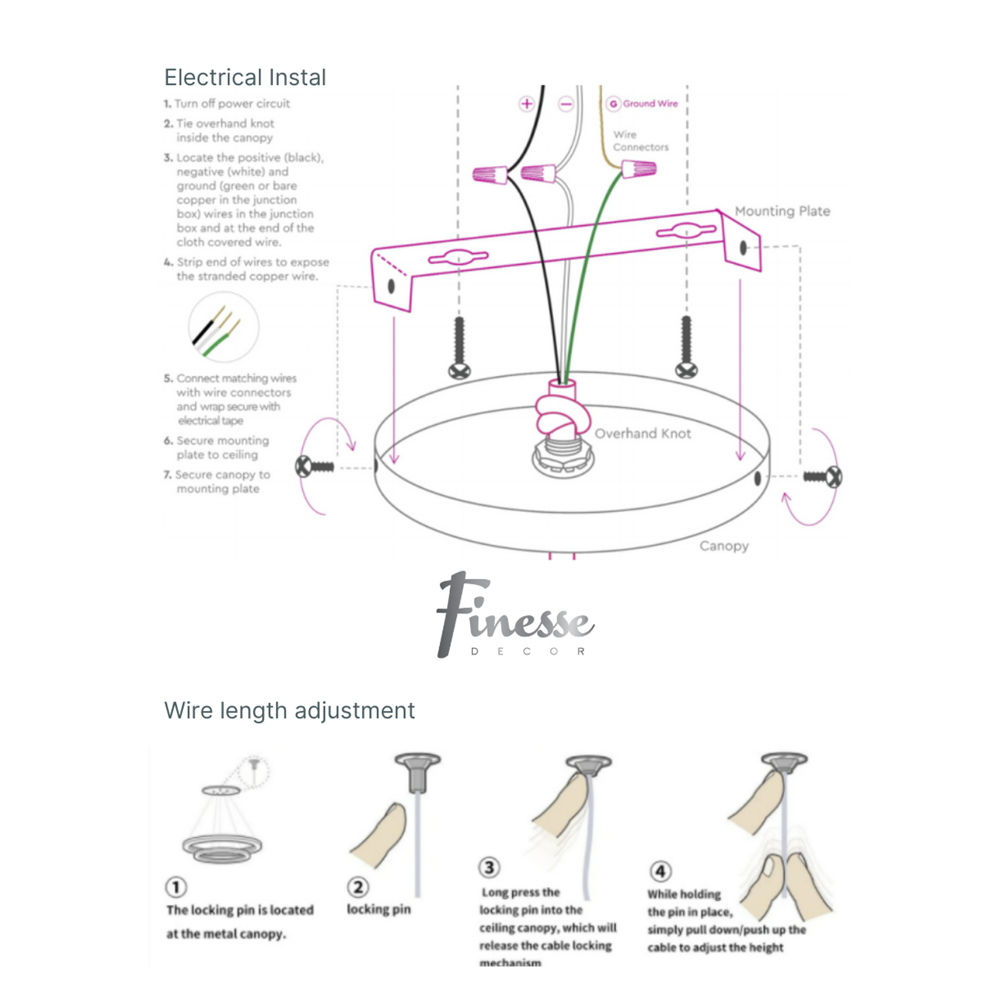 Finesse Decor Moscow LED Chandelier // Chrome