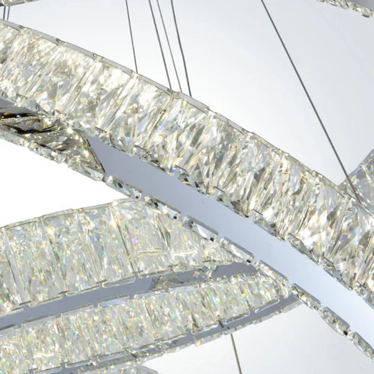 Finesse Decor Crystal Elegance LED Chandelier // 3 Ovals