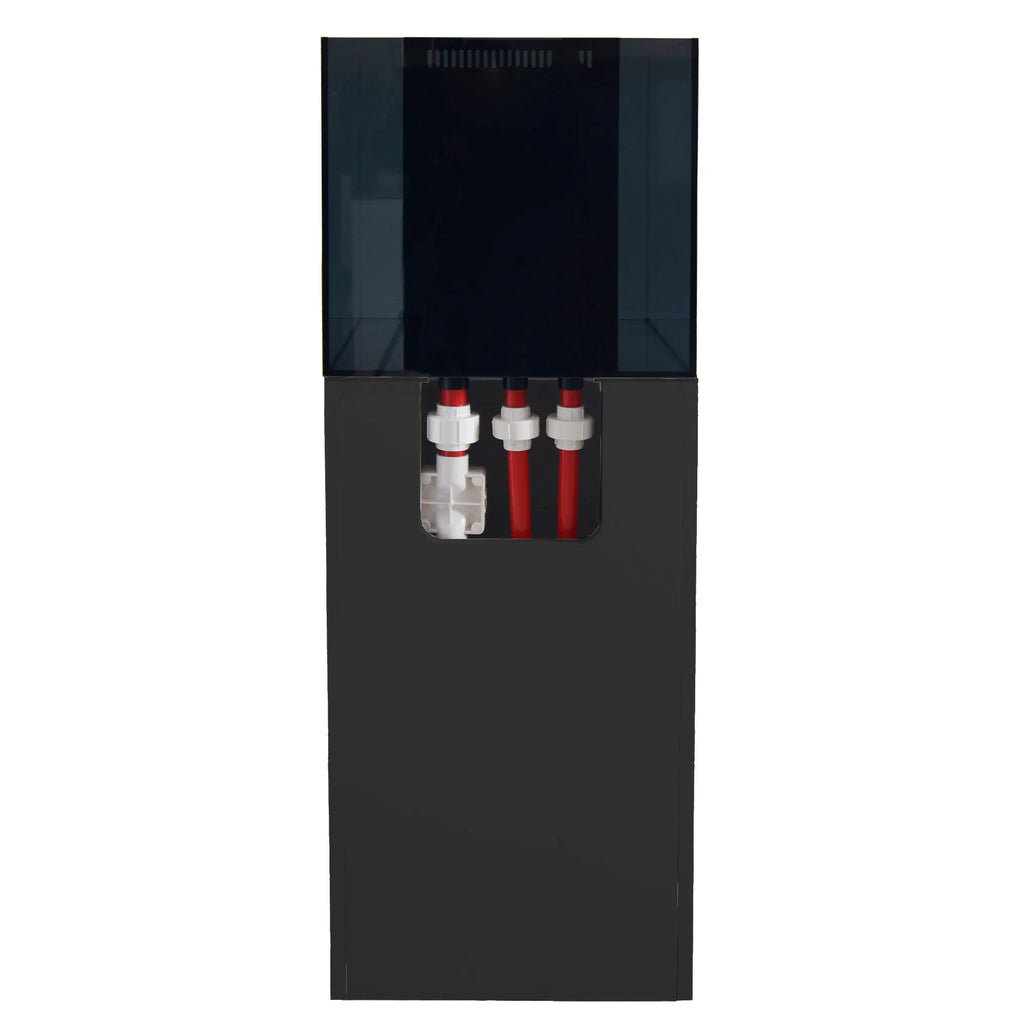 90 Gallon Coral Reef Aquarium Ultra Clear Glass Tank & Built in Sump All Black