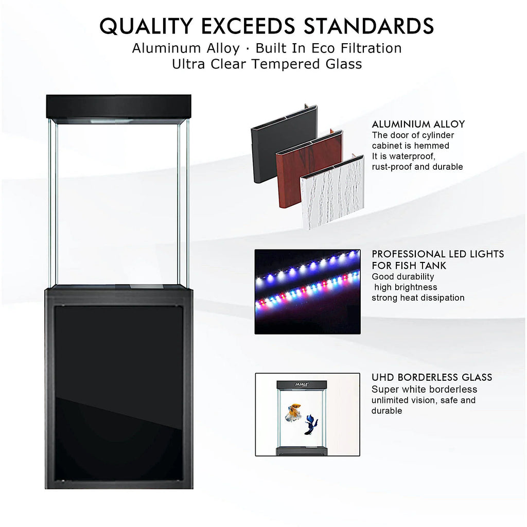 Aqua Dream 40 Gallon Tempered Glass Aquarium Black
