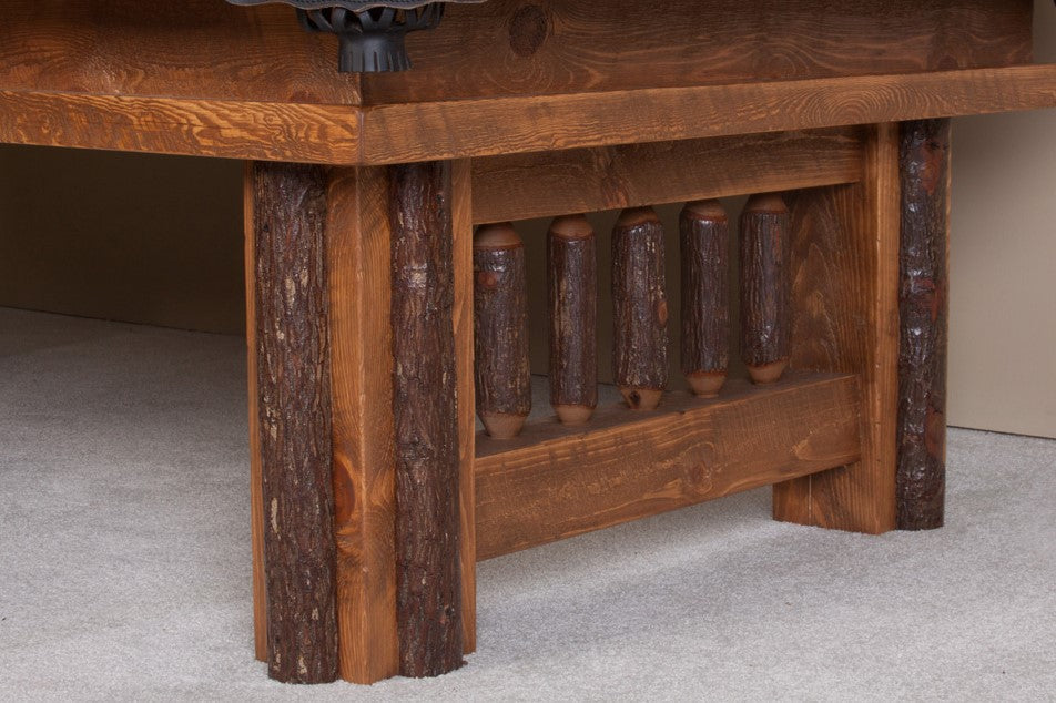 Sawtooth Hickory Pool Table Viking Log Furniture