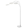 Finesse Decor LED Three Ring Hong Kong Arc Floor lamp // Chrome, Not Dimmable