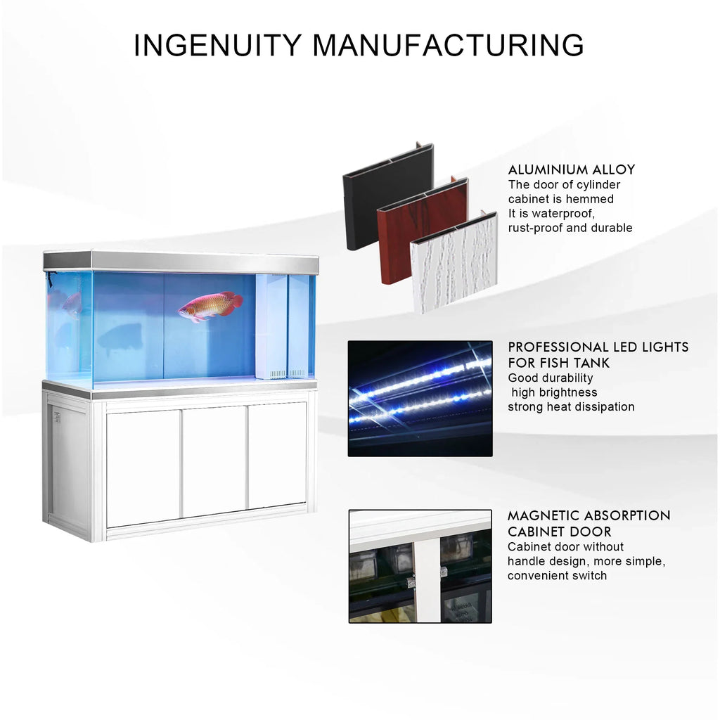 Aqua Dream 235 Gallon Aquarium: Tempered Glass & Premium Filtration