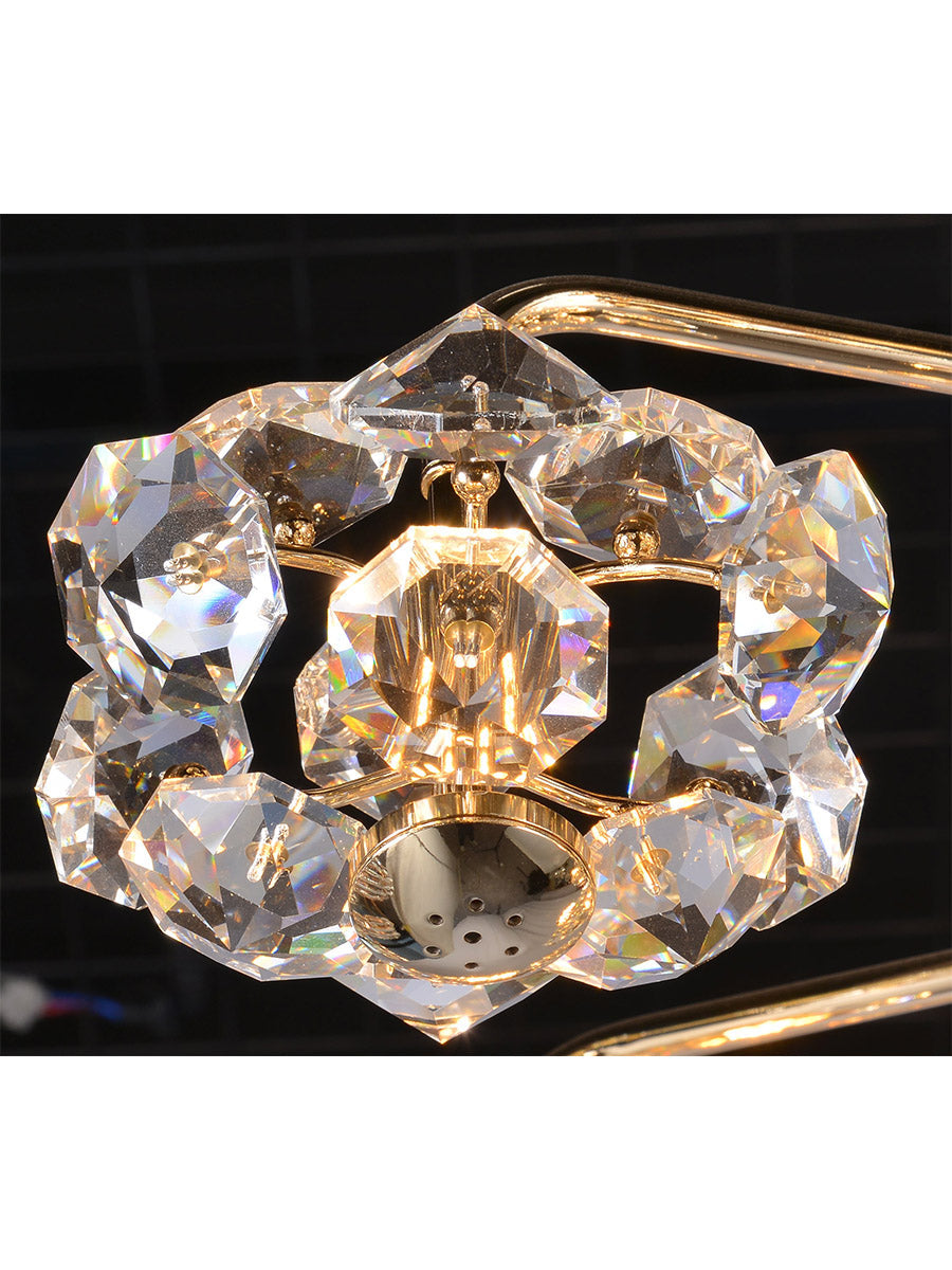 Luxury Crystal Flower Ball Chandelier
