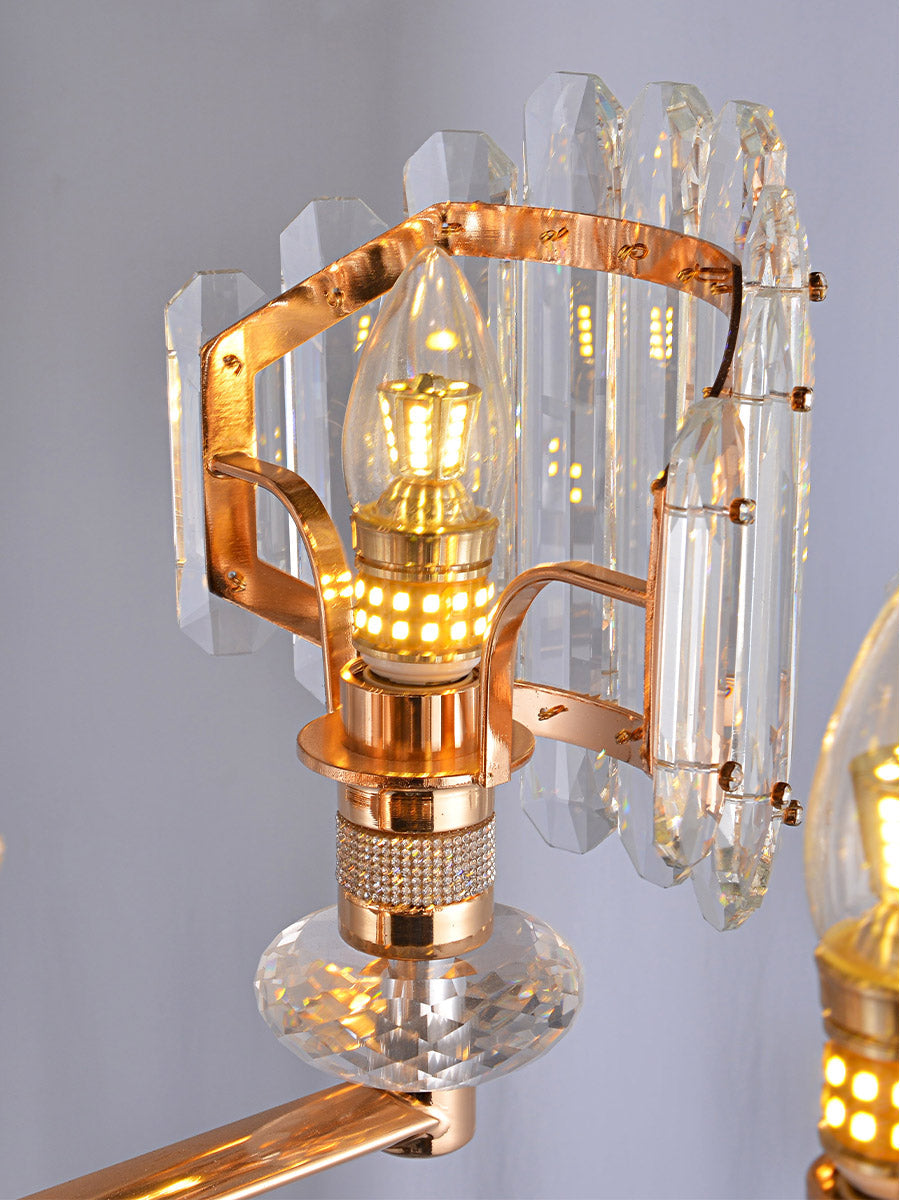 Luxury K9 Crystal Column Chandelier