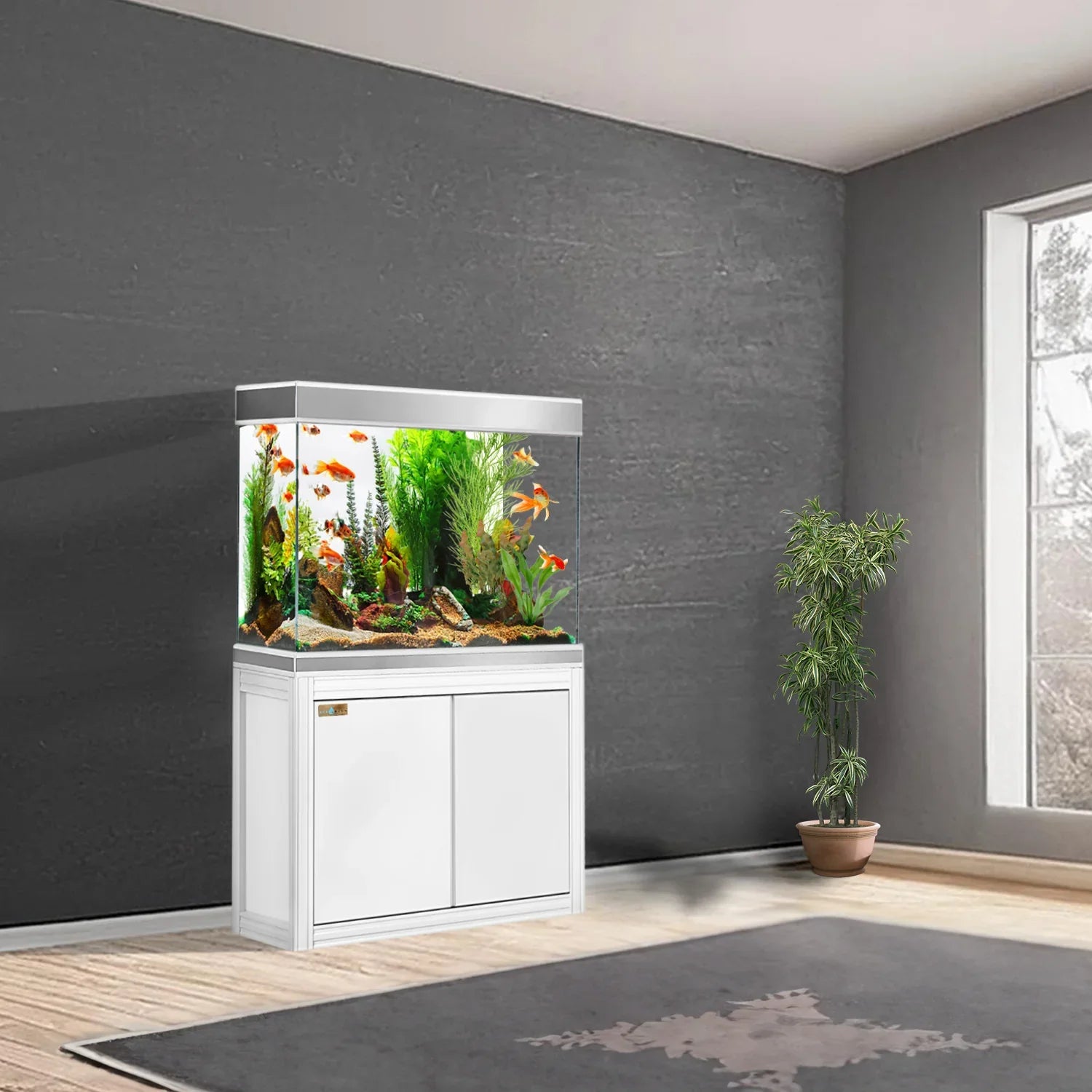 Aqua Dream 110 Gallon Aquarium: Premium Filtration & Elegant Design