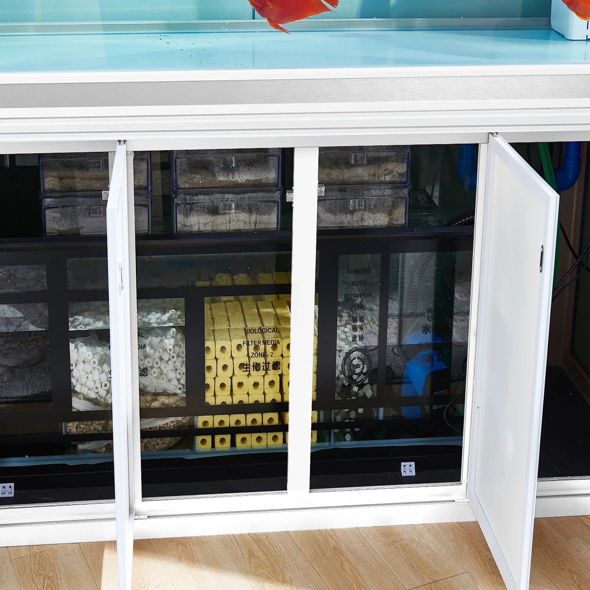 Aqua Dream 200 Gallon Tempered Glass Aquarium with Filtration System
