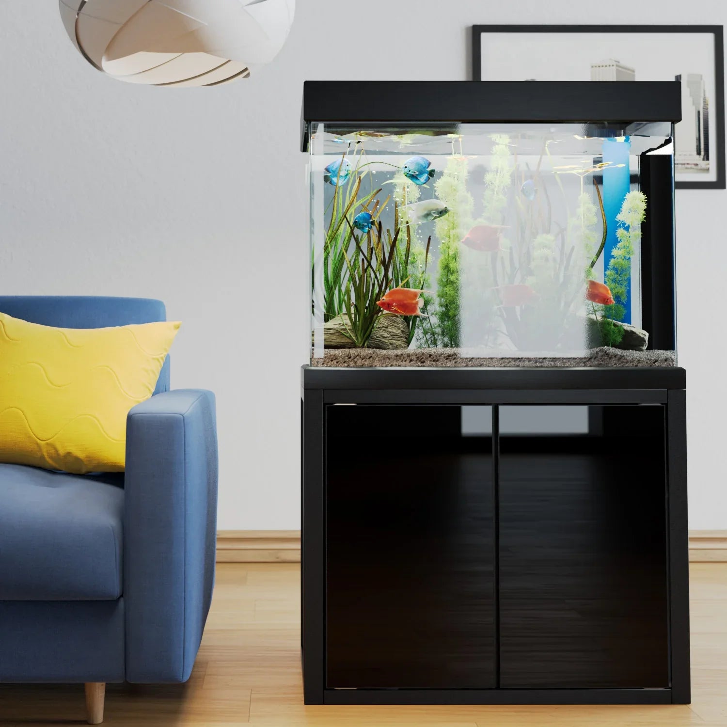 Aqua Dream 50 Gallon Tempered Glass Aquarium Black