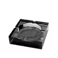 Quality Importers Crystal Cigar Ashtray