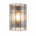 Frosted Glass Grid Tall Wall Sconce