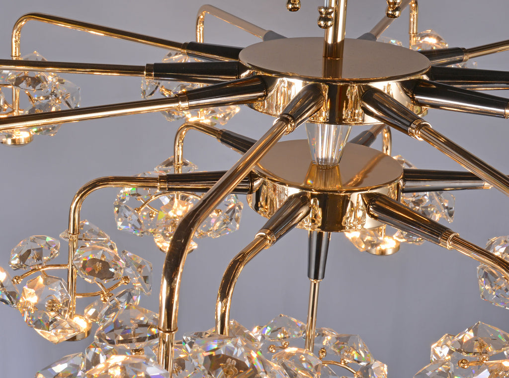 Luxury Crystal Flower Ball Chandelier