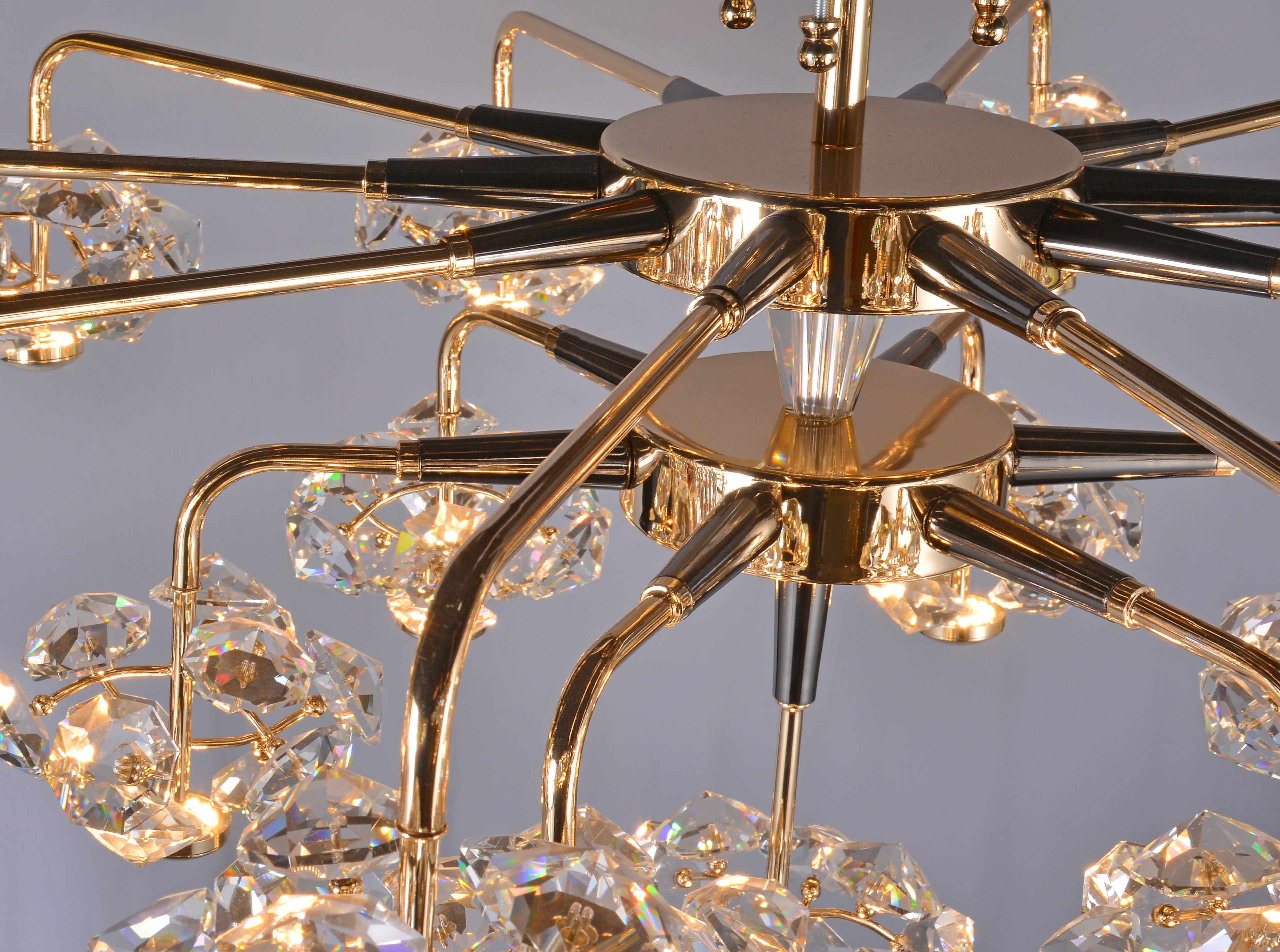 Luxury Crystal Flower Ball Chandelier