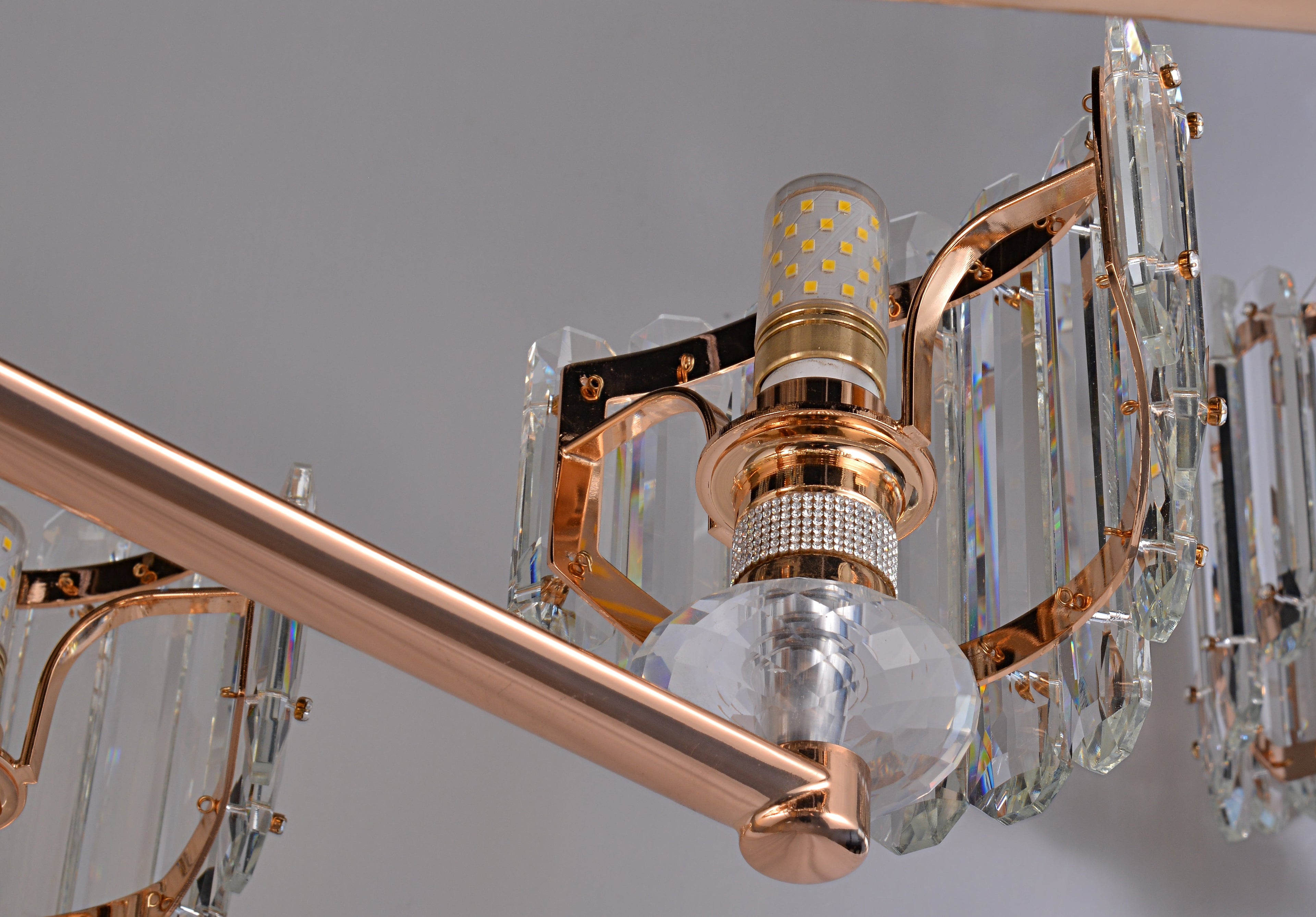 Luxury K9 Crystal Column Chandelier