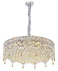 Round K9 Crystal Chandelier