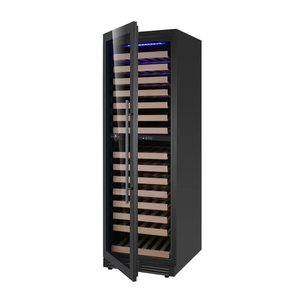 KingsBottle Tall Dual Zone Upright Wine Cooler | Low-E Glass & Silent Cooling