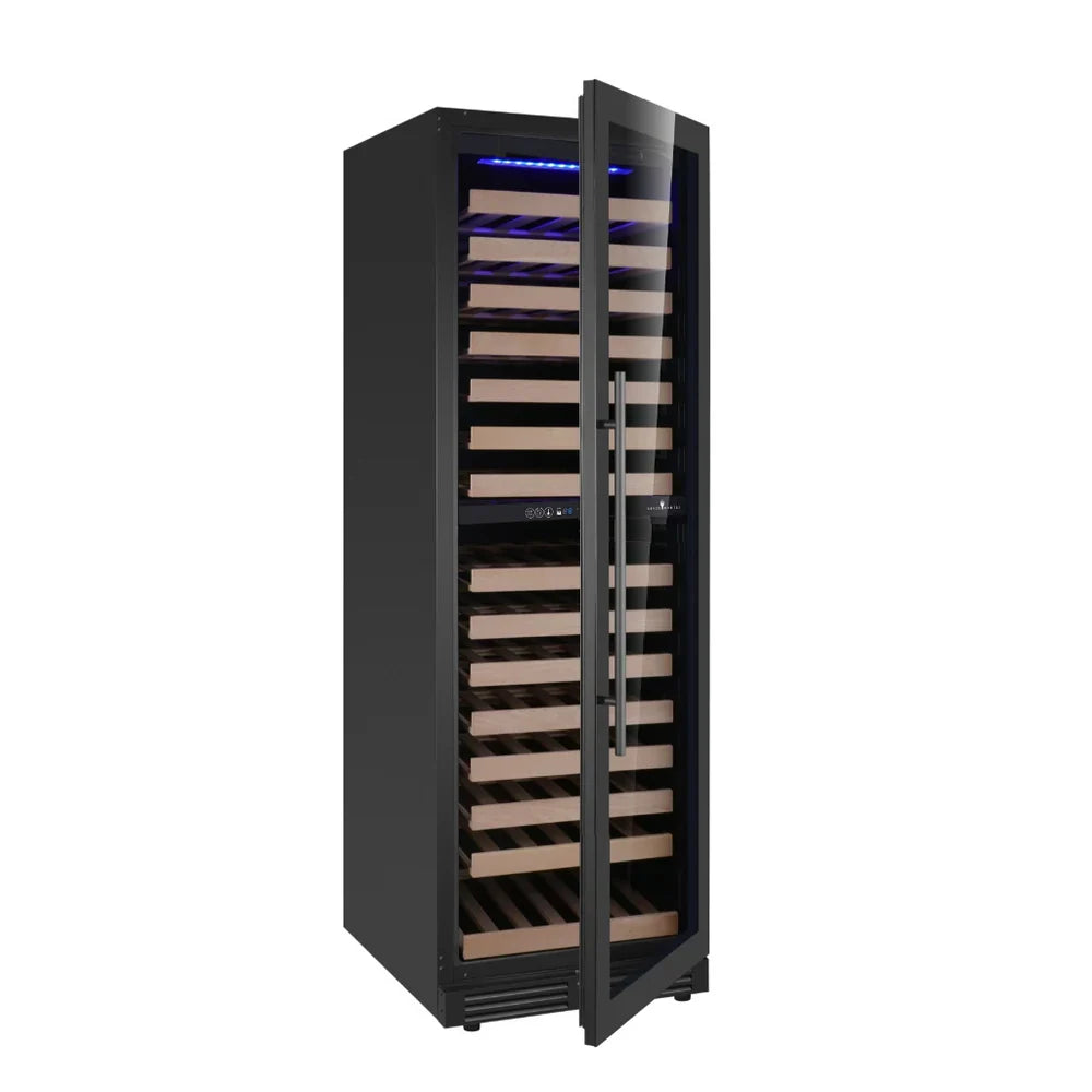 KingsBottle Tall Dual Zone Upright Wine Cooler | Low-E Glass & Silent Cooling
