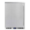 KingsBottle 24-Inch Outdoor Beverage Refrigerator with Solid Stainless Steel Door