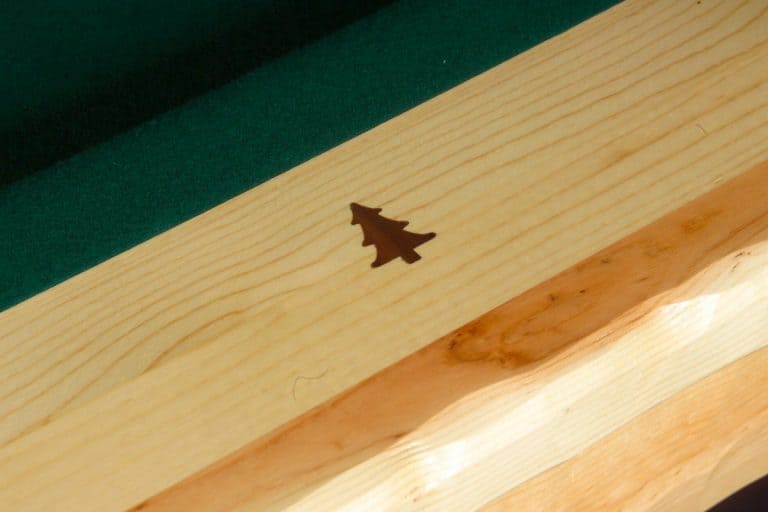 Ponderosa Pine Pool Table Clear Finish Viking Log Furniture