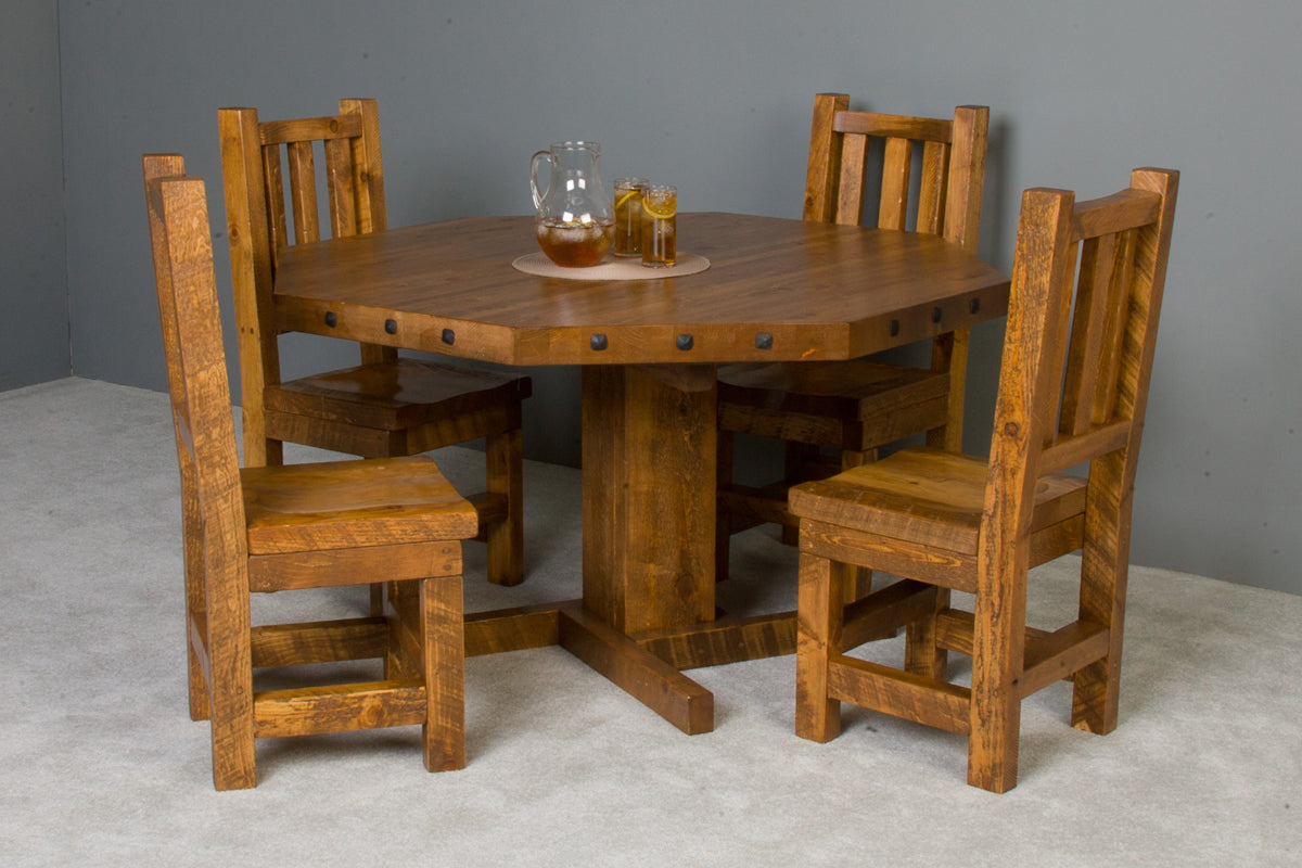 Barnwood Poker Table Viking Log Furniture