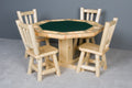 Log Poker Table Viking Log Furniture