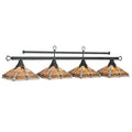 MIV-B78 MB - 4 Shade Billiard Fixture