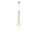 Cream White Frosted LED Teardrop Pendant Light