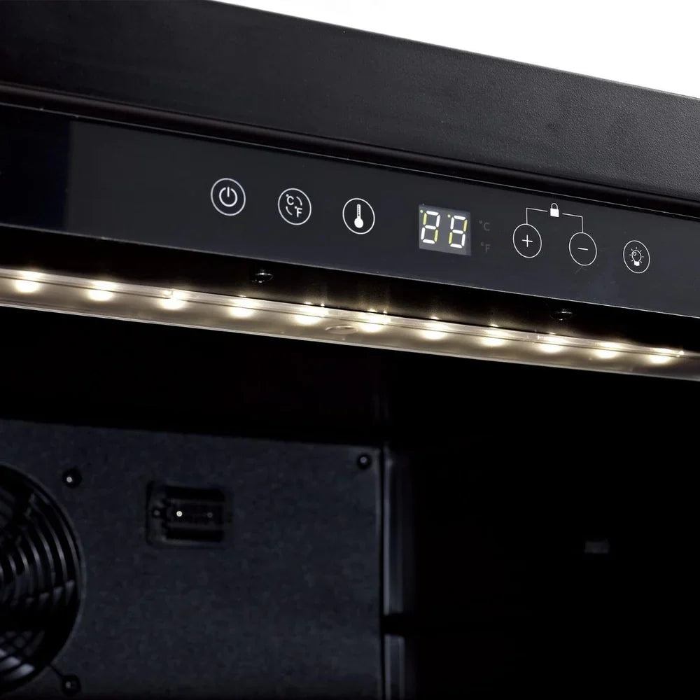 KingsBottle Tall Dual Zone Upright Wine Cooler | Low-E Glass & Silent Cooling