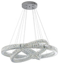 Crystal Elegance Three Ring Chandelier  Finesse Decor