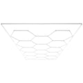 VEVOR Hexagon Garage Lights 86400LM 14 Grids Honeycomb LED Shop Ceiling Light