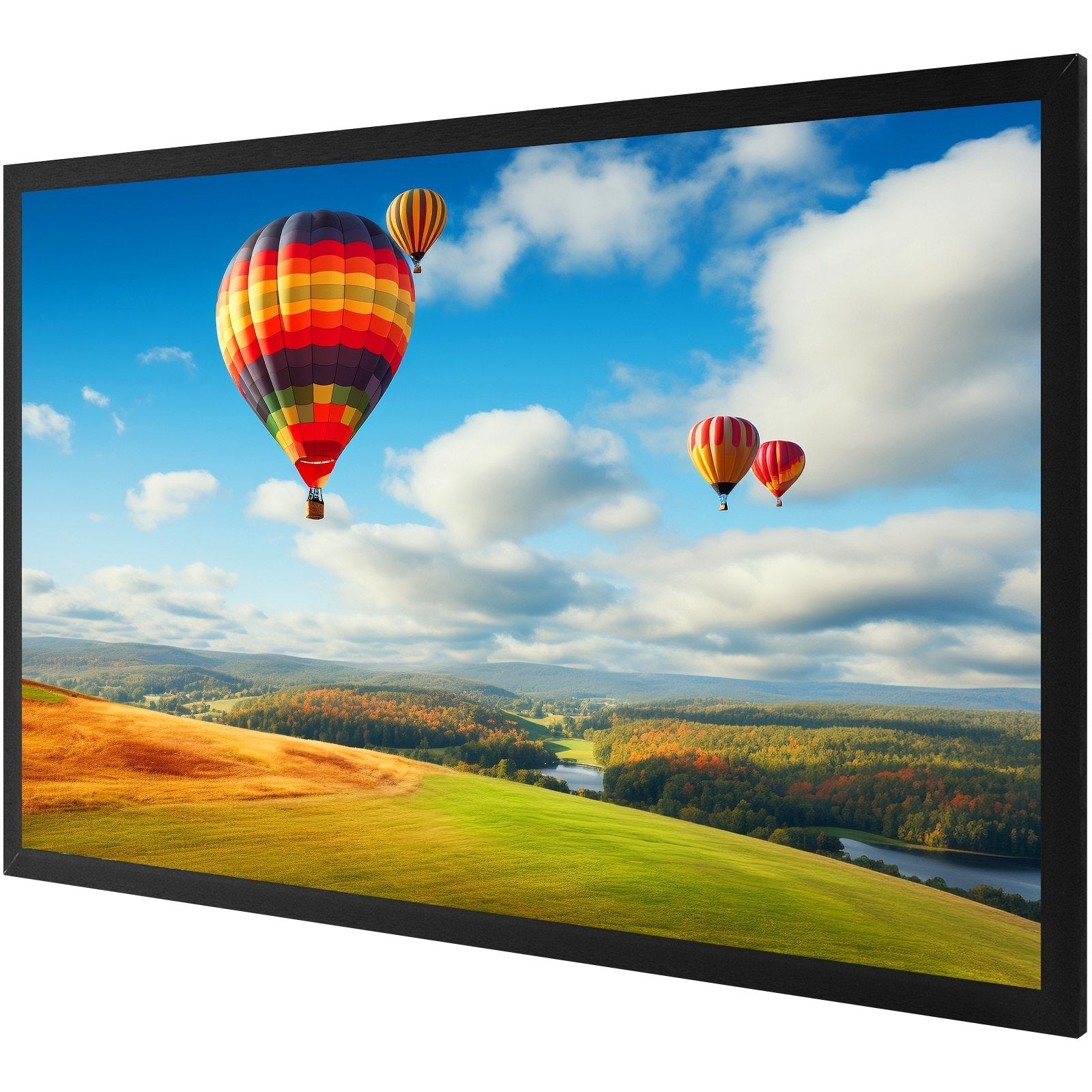 VEVOR Projector Screen Fixed Frame 155inch Projector Screen 16:9 4K HD Movie Screen Wall Mounted for Movie Theater Home