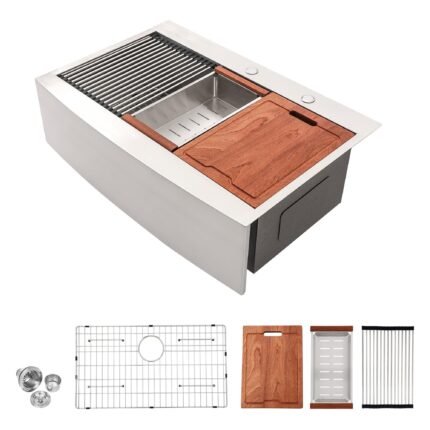 33*22*10 Inch Kitchen Sink Single Bowl Kitchen Sink with Basin