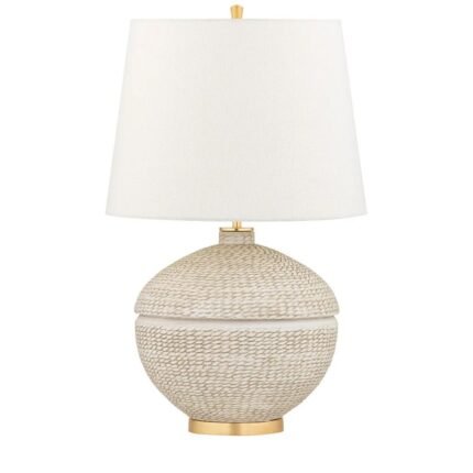 KATONAH 1 LIGHT TABLE LAMP GOLD LEAF