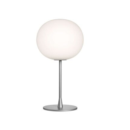 GLO BALL TABLE LAMP SILVER