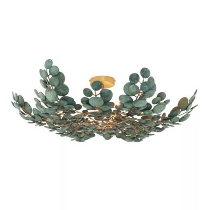 BILAL COCONUT FLUSH MOUNT GREEN