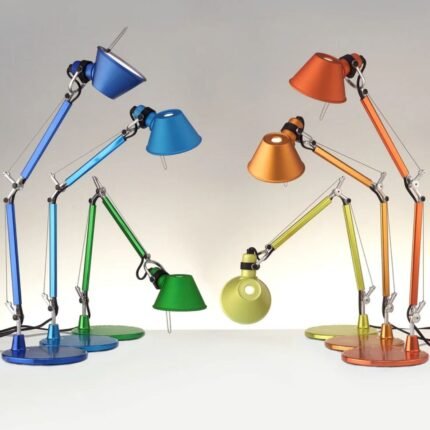 ARTEMIDE TOLOMEO MICRO TABLE LIGHT ANODIZED ORANGE