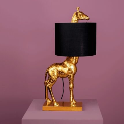 TABLE LAMP GIRAFFE LUCIE GOLD-BLACK