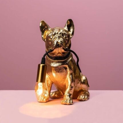 TABLE LAMP DOG FRANCIS GOLD