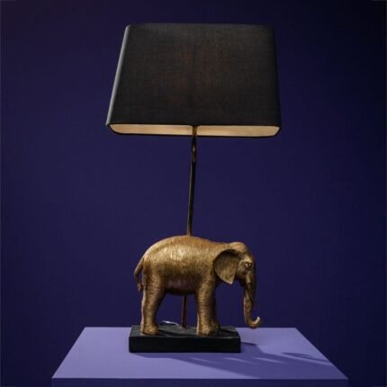 TABLE LAMP ELEPHANT ELMO GOLD-BLACK